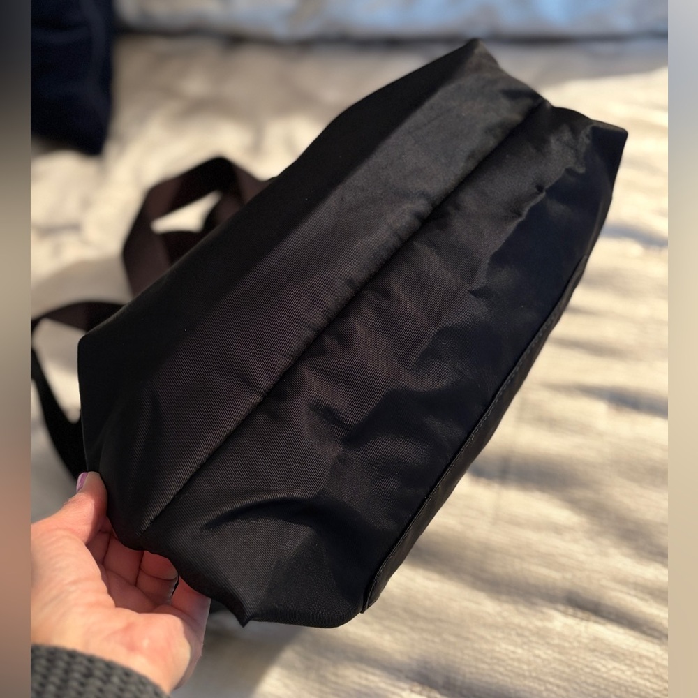 KIPLING “Aniya” Black Nylon Shoulder Bag Travel Tote - Picture 7 of 13